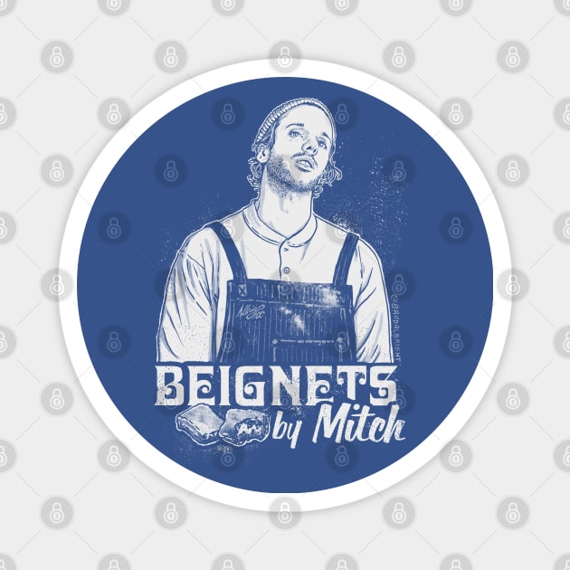 Beignets By Mitch (w/ Back Print) Magnet by BradAlbright